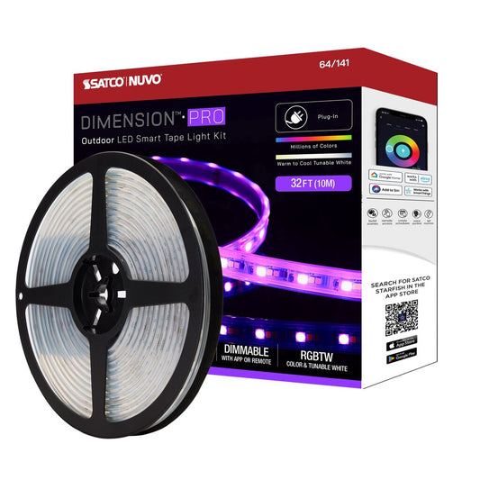 Satco 64-141 30W LED Fixture Dimension Pro - Tape light strip 32 ft.