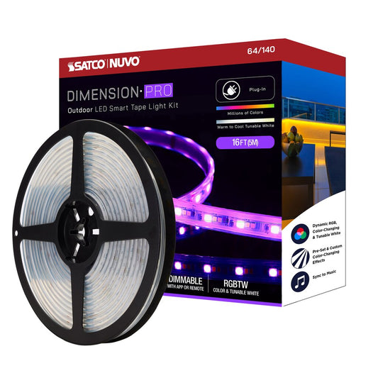 Satco 64-140 18W LED Fixture Dimension Pro - Tape light strip 16 ft.