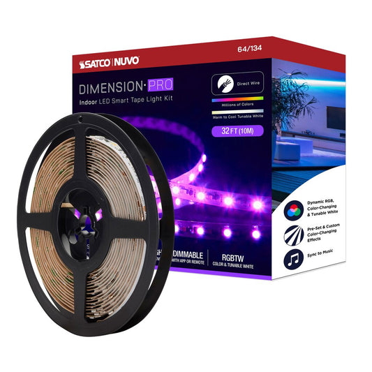 Satco 64-134 30W LED Fixture Dimension Pro - Tape light strip 32 ft.