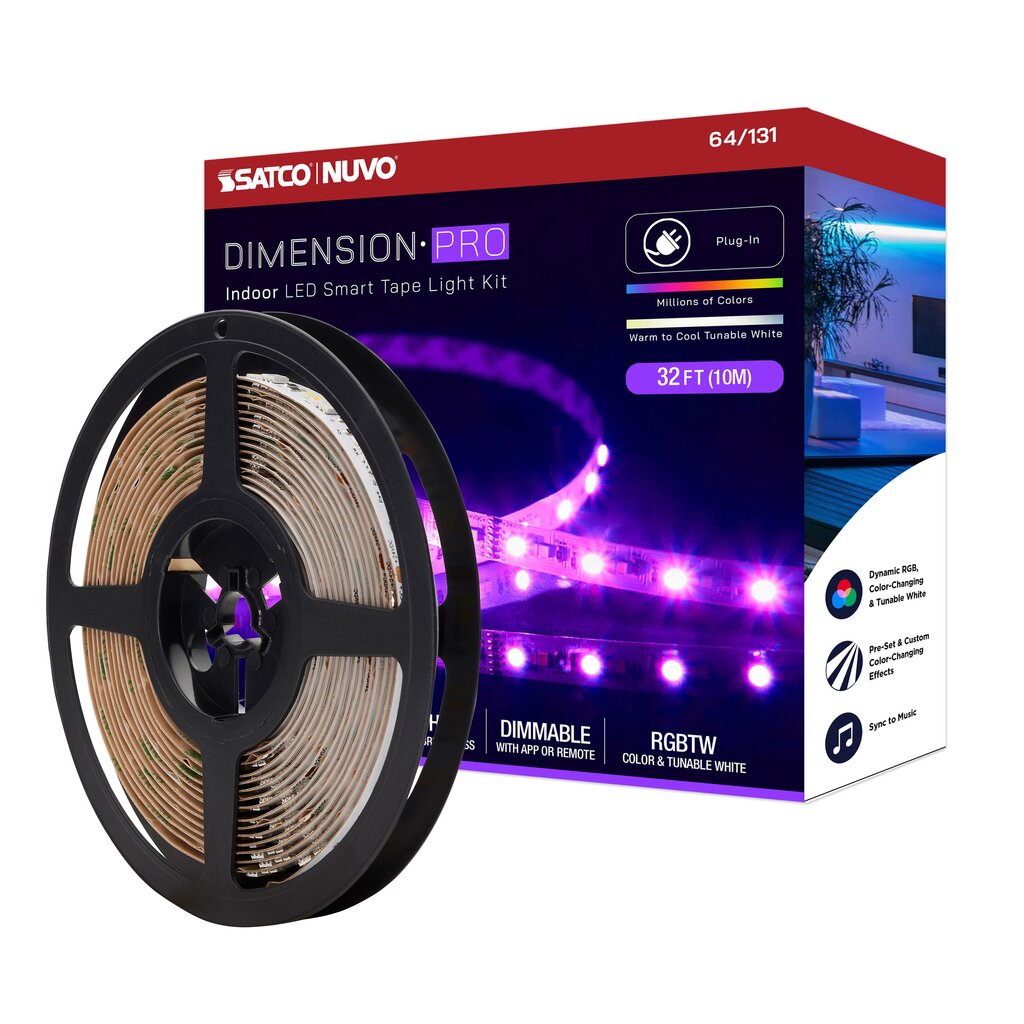 Satco 64-131 30W LED Fixture Dimension Pro - Tape light strip 32 ft.