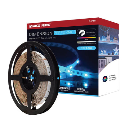 Satco 64-111 14W LED Fixture Dimension Performer - Tape light strip 16