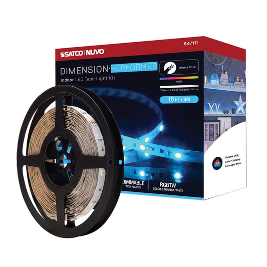 Satco 64-111 14W LED Fixture Dimension Performer - Tape light strip 16