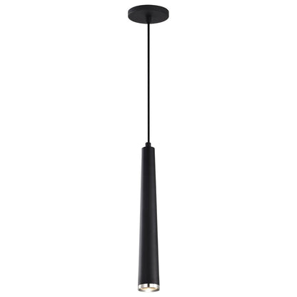Satco 62-829 12W LED Fixture Melrose - 16" Pendant Matte Black and