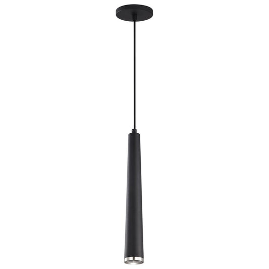 Satco 62-829 12W LED Fixture Melrose - 16" Pendant Matte Black and