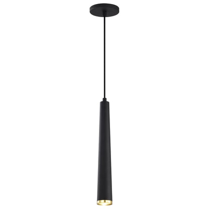 Satco 62-828 12W LED Fixture Melrose - 16" Pendant Matte Black and