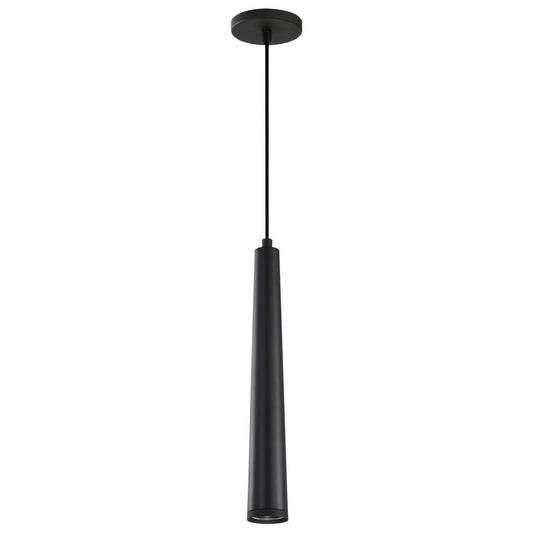 Satco 62-826 12W LED Fixture Melrose - 16" Pendant Matte Black Finish