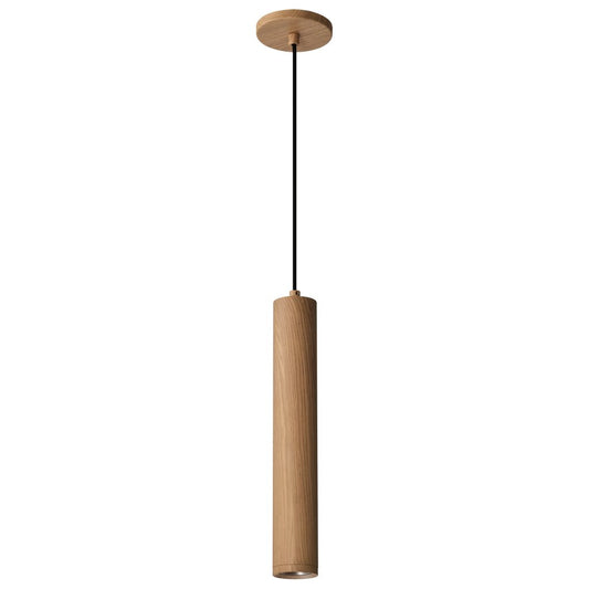 Satco 62-820 12W LED Fixture Century - 16" Pendant Ash Wood Finish
