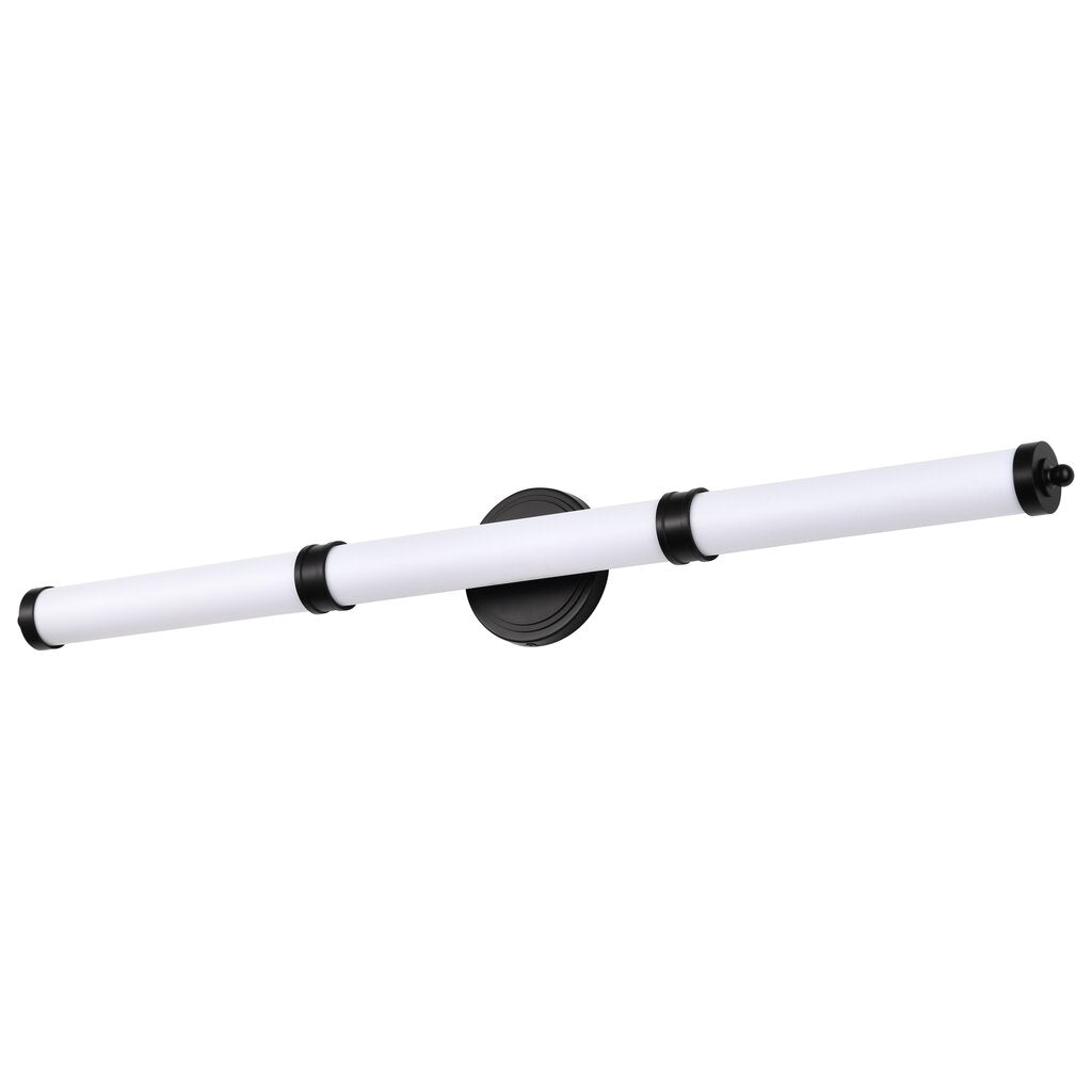 Satco 62-679 39W LED Fixture Kagen Large Vanity - Matte Black Finish