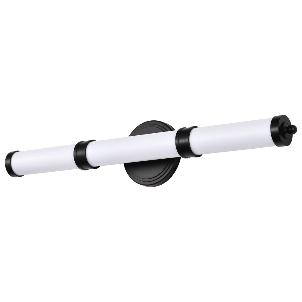 Satco 62-678 26W LED Fixture Kagen Medium Vanity - Matte Black Finish
