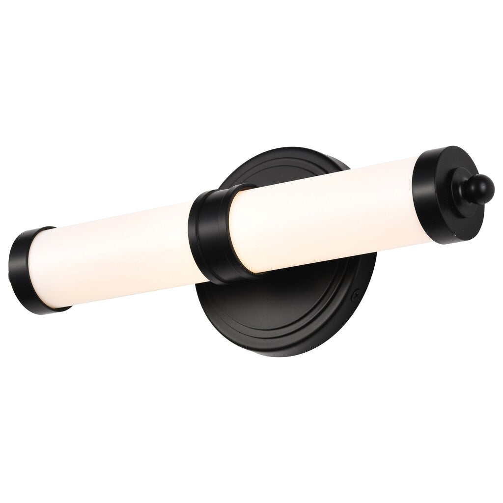Satco 62-676 13W LED Fixture Kagen Small Vanity - Matte Black Finish