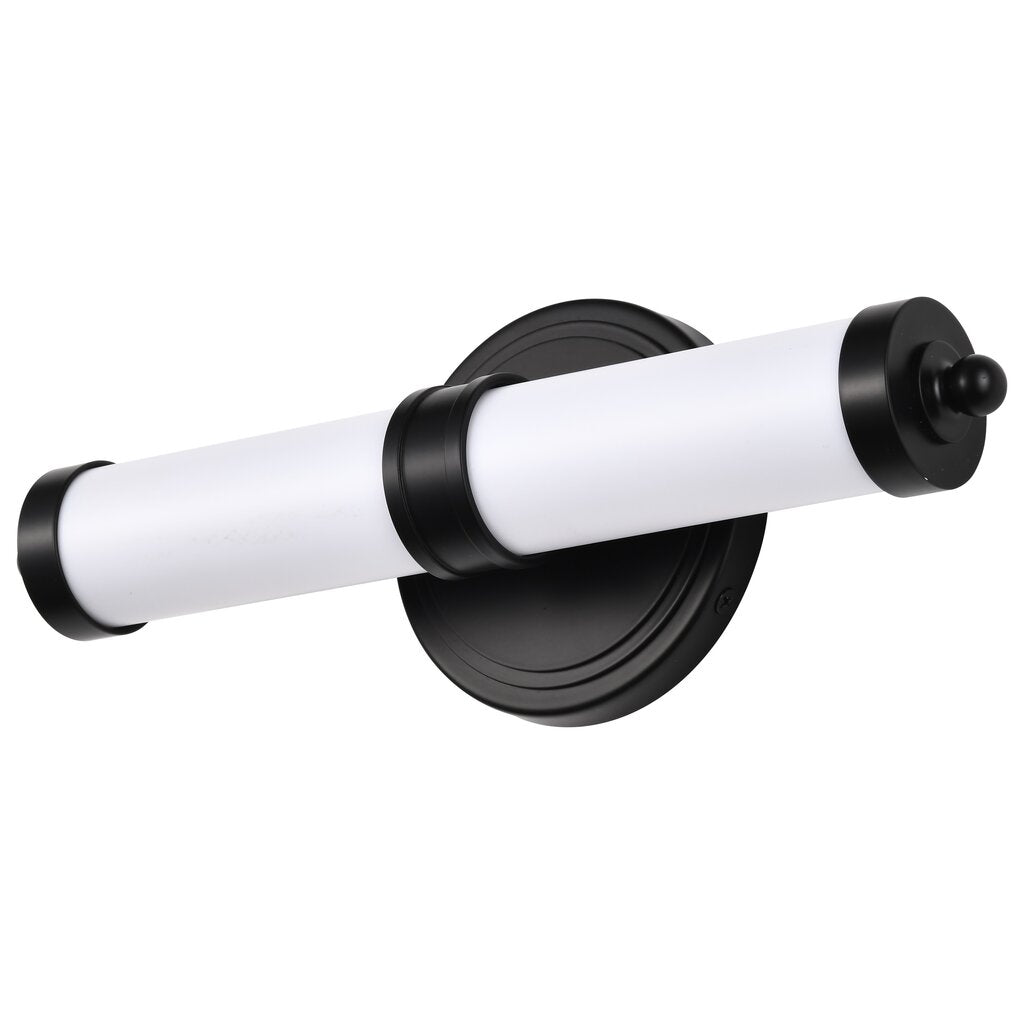 Satco 62-676 13W LED Fixture Kagen Small Vanity - Matte Black Finish