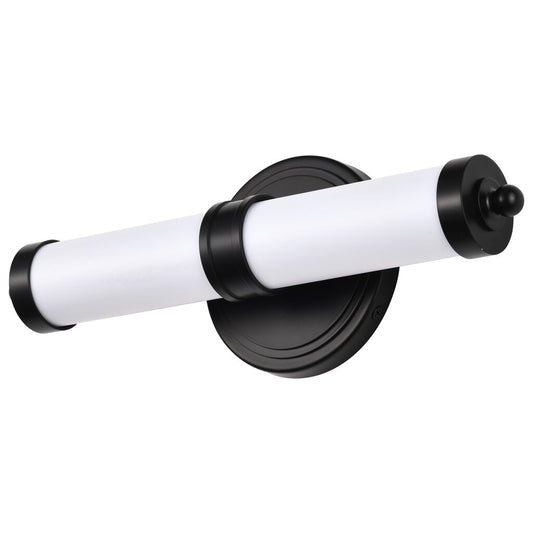 Satco 62-676 13W LED Fixture Kagen Small Vanity - Matte Black Finish