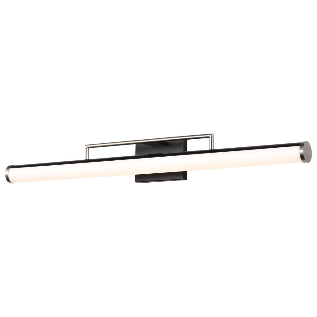 Satco 62-659 39W LED Fixture Solano Large Vanity - Black and Brushed