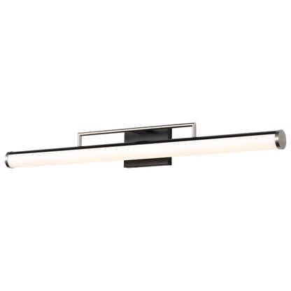 Satco 62-659 39W LED Fixture Solano Large Vanity - Black and Brushed