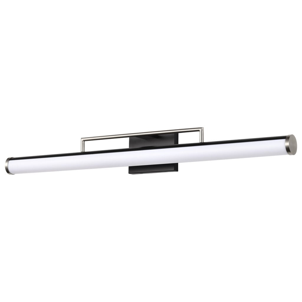 Satco 62-659 39W LED Fixture Solano Large Vanity - Black and Brushed