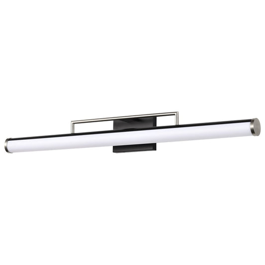 Satco 62-659 39W LED Fixture Solano Large Vanity - Black and Brushed