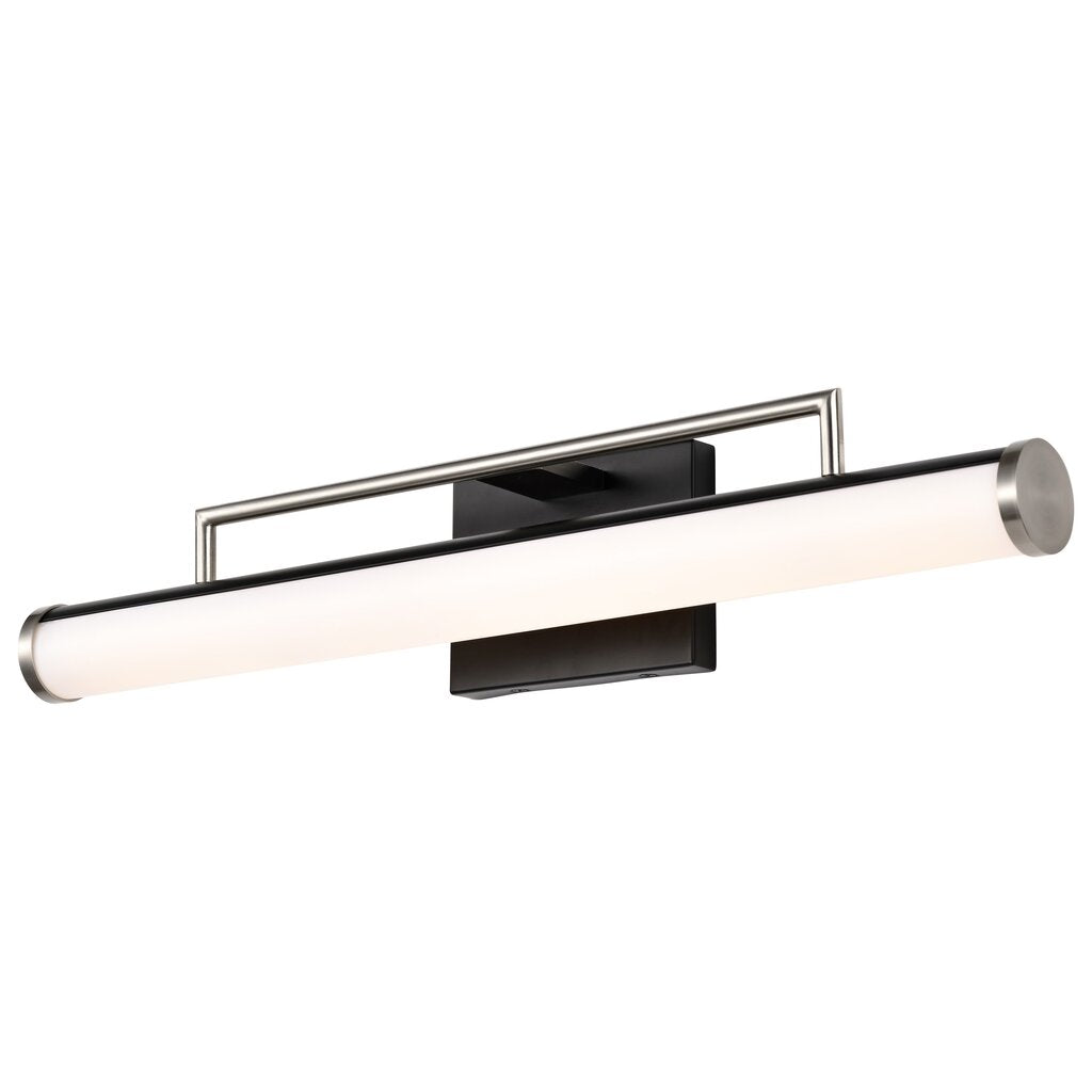 Satco 62-658 26W LED Fixture Solano Medium Vanity - Black and Brushed