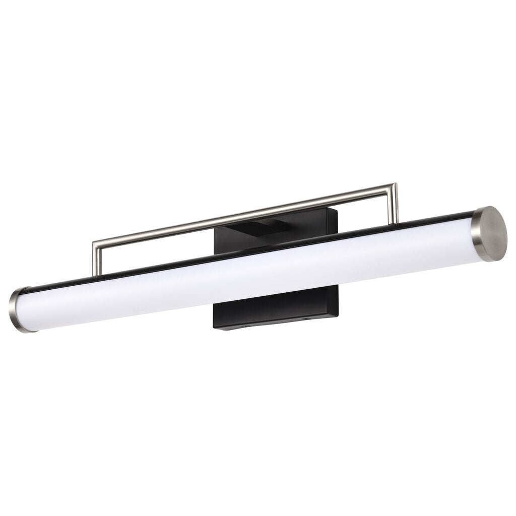 Satco 62-658 26W LED Fixture Solano Medium Vanity - Black and Brushed