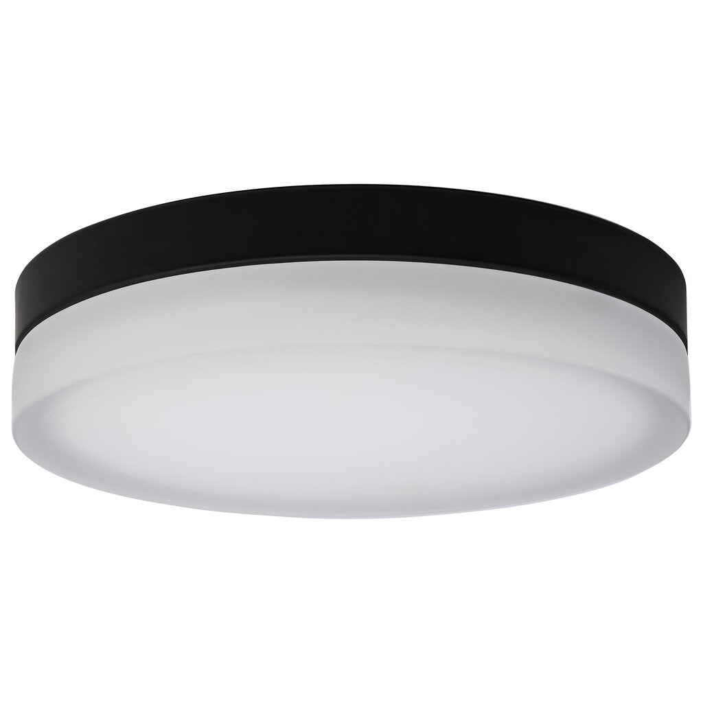 Satco 62-570 25W LED Fixture Pi - 14 Inch Flush Mount Black Finish