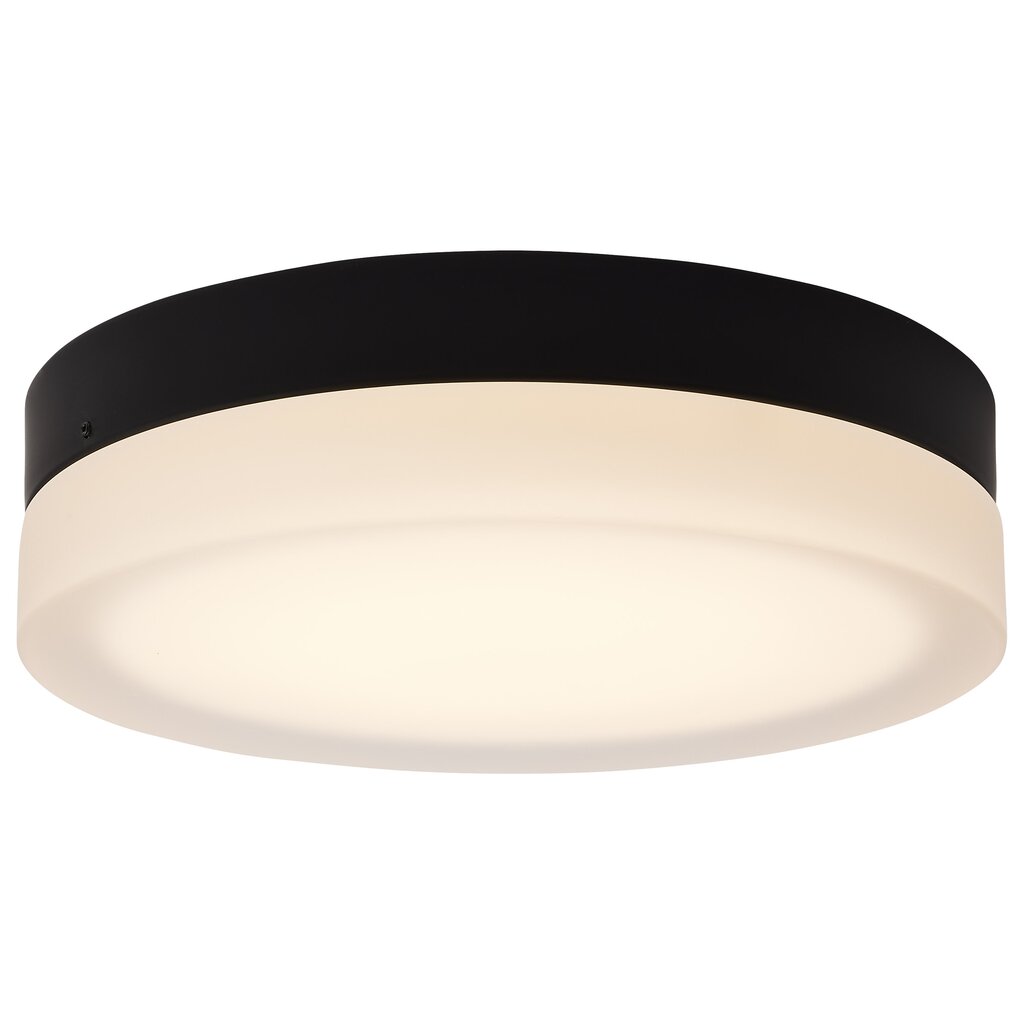 Satco 62-569 25W LED Fixture Pi - 11 Inch Flush Mount Black Finish