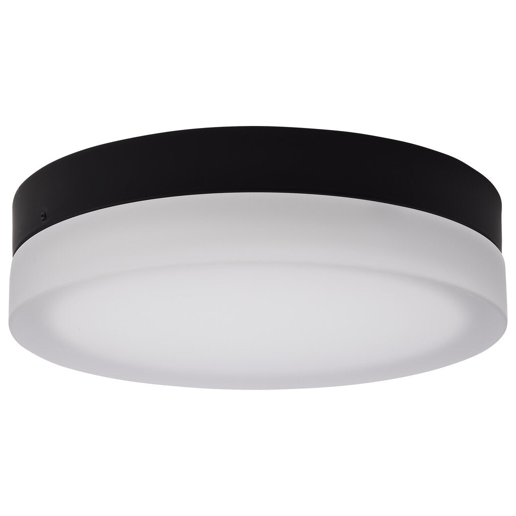 Satco 62-569 25W LED Fixture Pi - 11 Inch Flush Mount Black Finish