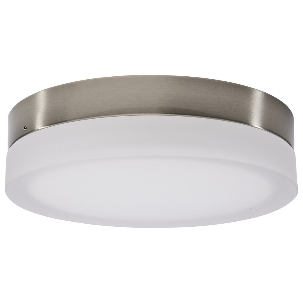Satco 62-559 25W LED Fixture Pi - 11 Inch Flush Mount Brushed Nickel