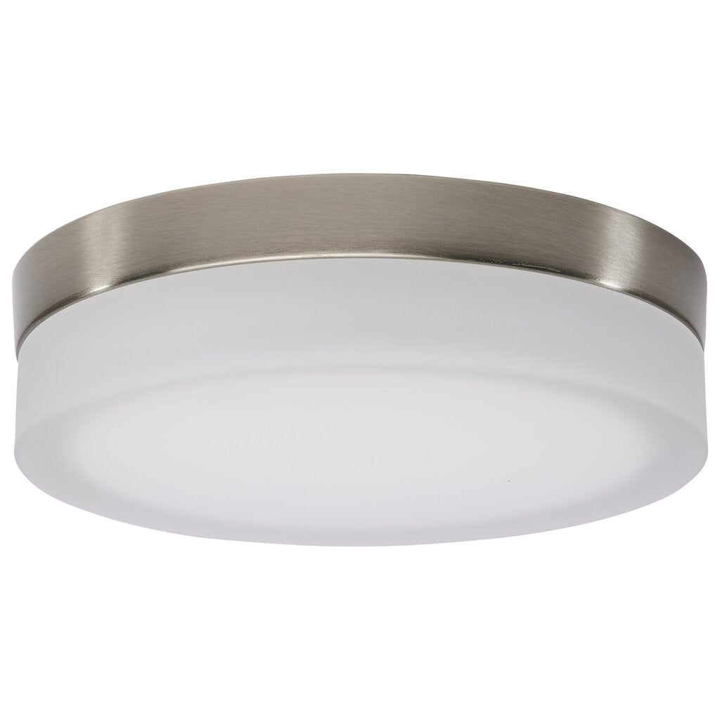 Satco 62-558 18W LED Fixture Pi - 9 Inch Flush Mount Brushed Nickel
