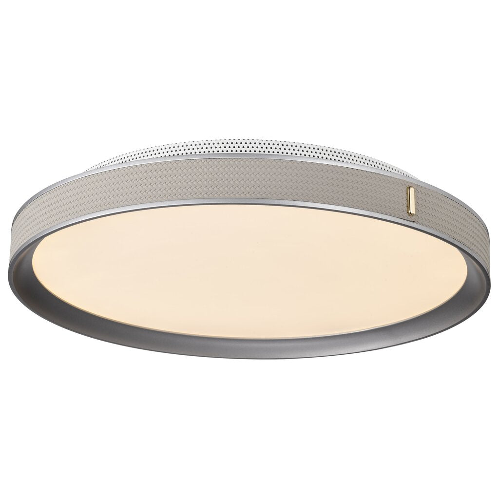 Satco 62-3022 40W LED Fixture Bandon - 20 Inch Flush Mount Gray with