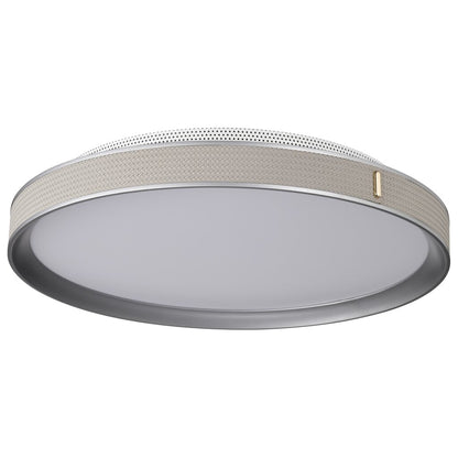 Satco 62-3022 40W LED Fixture Bandon - 20 Inch Flush Mount Gray with