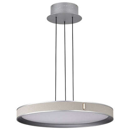 Satco 62-3021 40W LED Fixture Bandon - 20 Inch Pendant Gray with Off