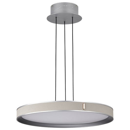Satco 62-3021 40W LED Fixture Bandon - 20 Inch Pendant Gray with Off