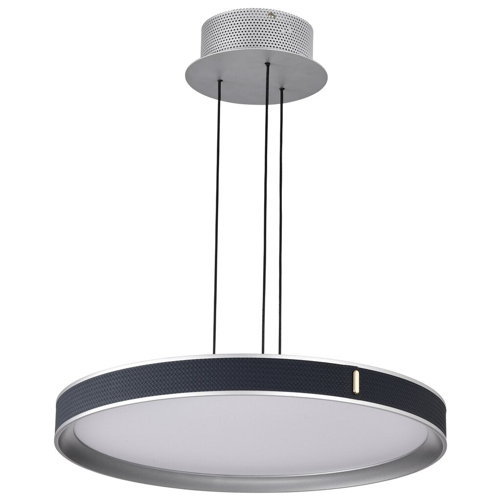 Satco 62-3001 40W LED Fixture Bandon - 20 Inch Pendant Gray with Blue