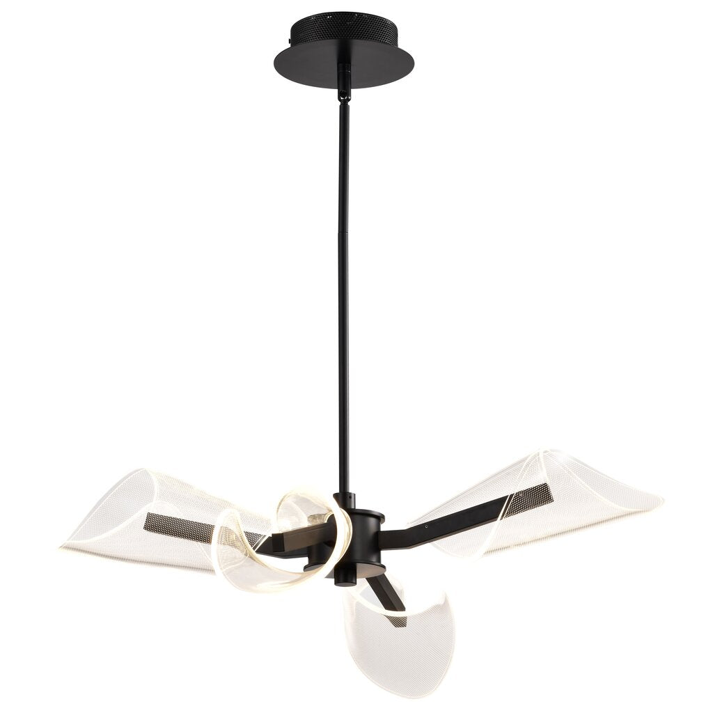 Satco 62-2283 24W LED Fixture Sedona - 27 Inch 4 Light Chandelier