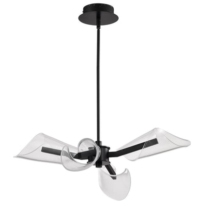 Satco 62-2283 24W LED Fixture Sedona - 27 Inch 4 Light Chandelier