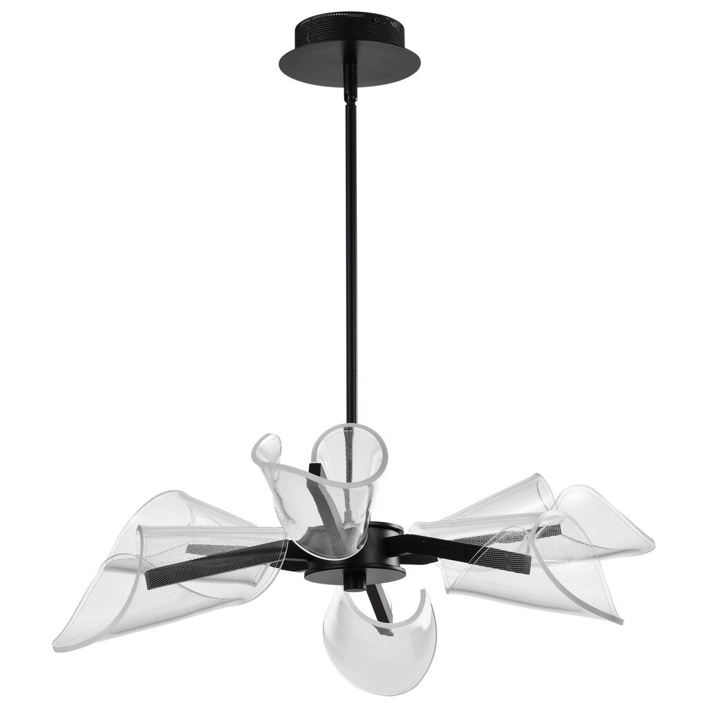 Satco 62-2281 31W LED Fixture Sedona - 28 Inch 6 Light Chandelier