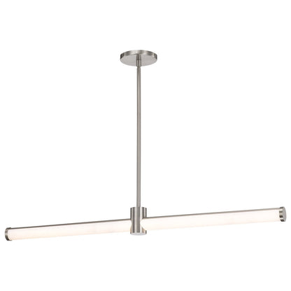 Satco 62-2272 39W LED Fixture Bowman - 36 Inch Island Pendant Brushed
