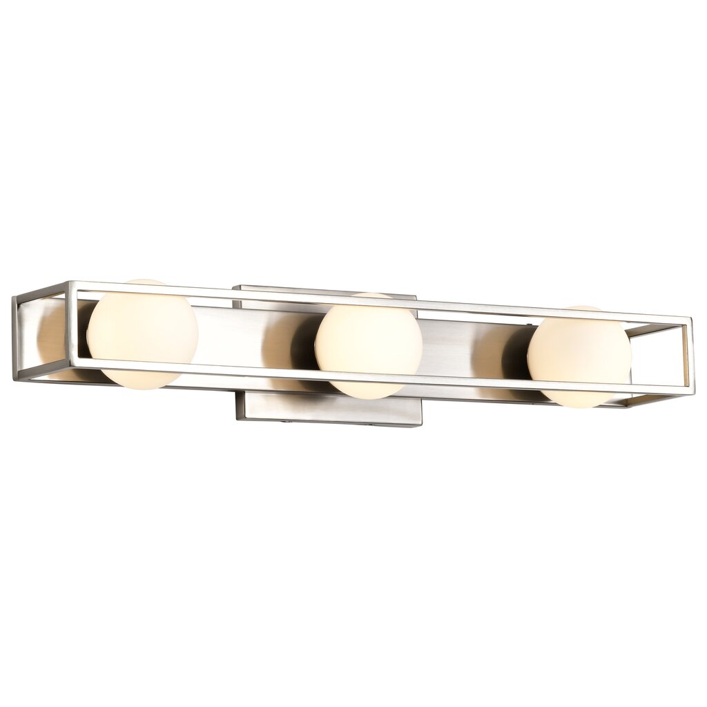 Satco 62-2253 15W LED Fixture Jenkins - 24 Inch 3 Light Vanity Brushed