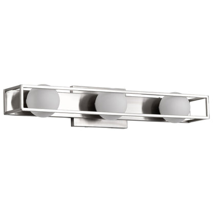Satco 62-2253 15W LED Fixture Jenkins - 24 Inch 3 Light Vanity Brushed