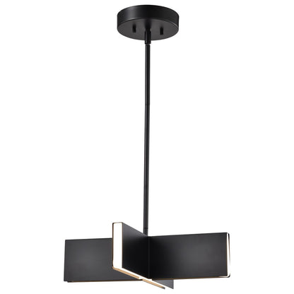Satco 62-2141 18W LED Fixture Blaine - 16 Inch Pendant Matte Black