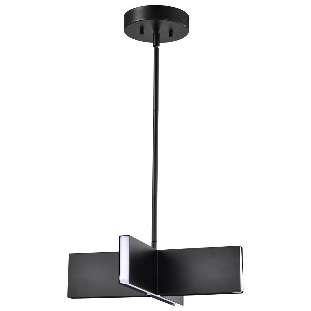Satco 62-2141 18W LED Fixture Blaine - 16 Inch Pendant Matte Black