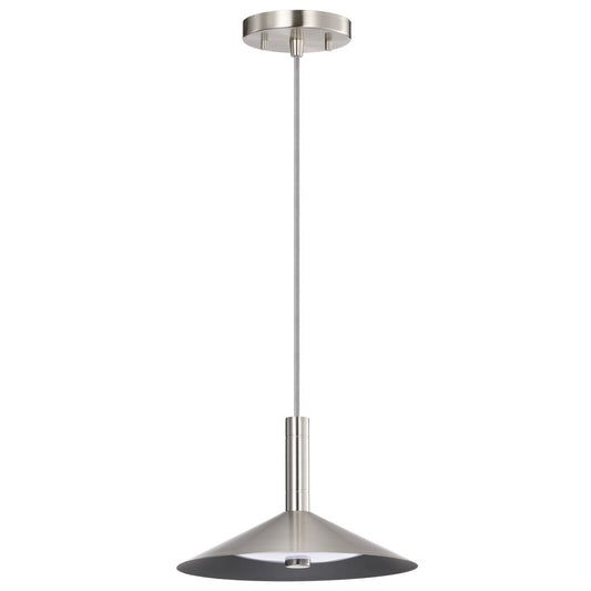 Satco 62-2081 18W LED Fixture Corrine - 10 Inch Pendant Brushed Nickel