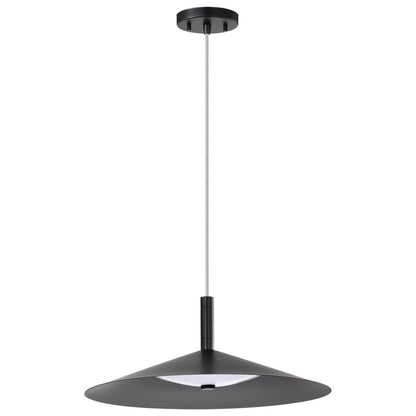 Satco 62-2073 25W LED Fixture Corrine - 18 Inch Pendant Matte Black