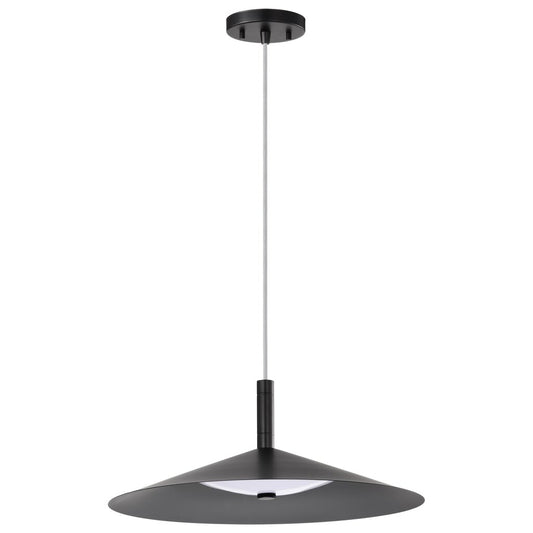 Satco 62-2073 25W LED Fixture Corrine - 18 Inch Pendant Matte Black