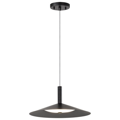 Satco 62-2072 18W LED Fixture Corrine - 14 Inch Pendant Matte Black