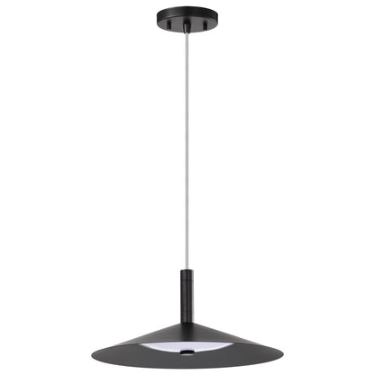 Satco 62-2072 18W LED Fixture Corrine - 14 Inch Pendant Matte Black