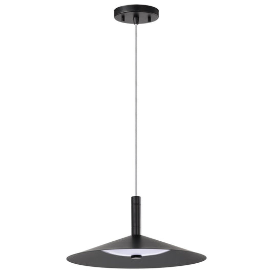 Satco 62-2072 18W LED Fixture Corrine - 14 Inch Pendant Matte Black