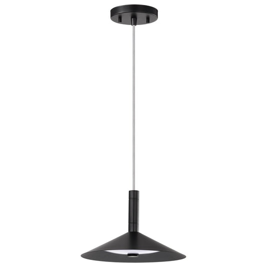 Satco 62-2071 18W LED Fixture Corrine - 10 Inch Pendant Matte Black