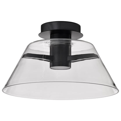 Satco 62-2064 18W LED Fixture Edmond - 17 Inch Semi Flush Matte Black