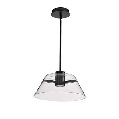 Satco 62-2062 18W LED Fixture Edmond - 17 Inch Pendant Matte Black