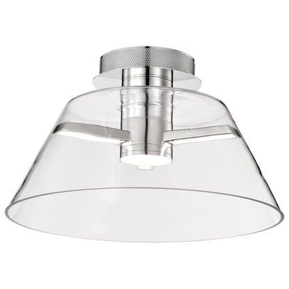 Satco 62-2054 18W LED Fixture Edmond - 17 Inch Semi Flush Polished